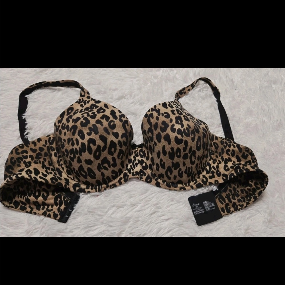 Soma Leopard Print Embraceable
Full Coverage Bra 42D